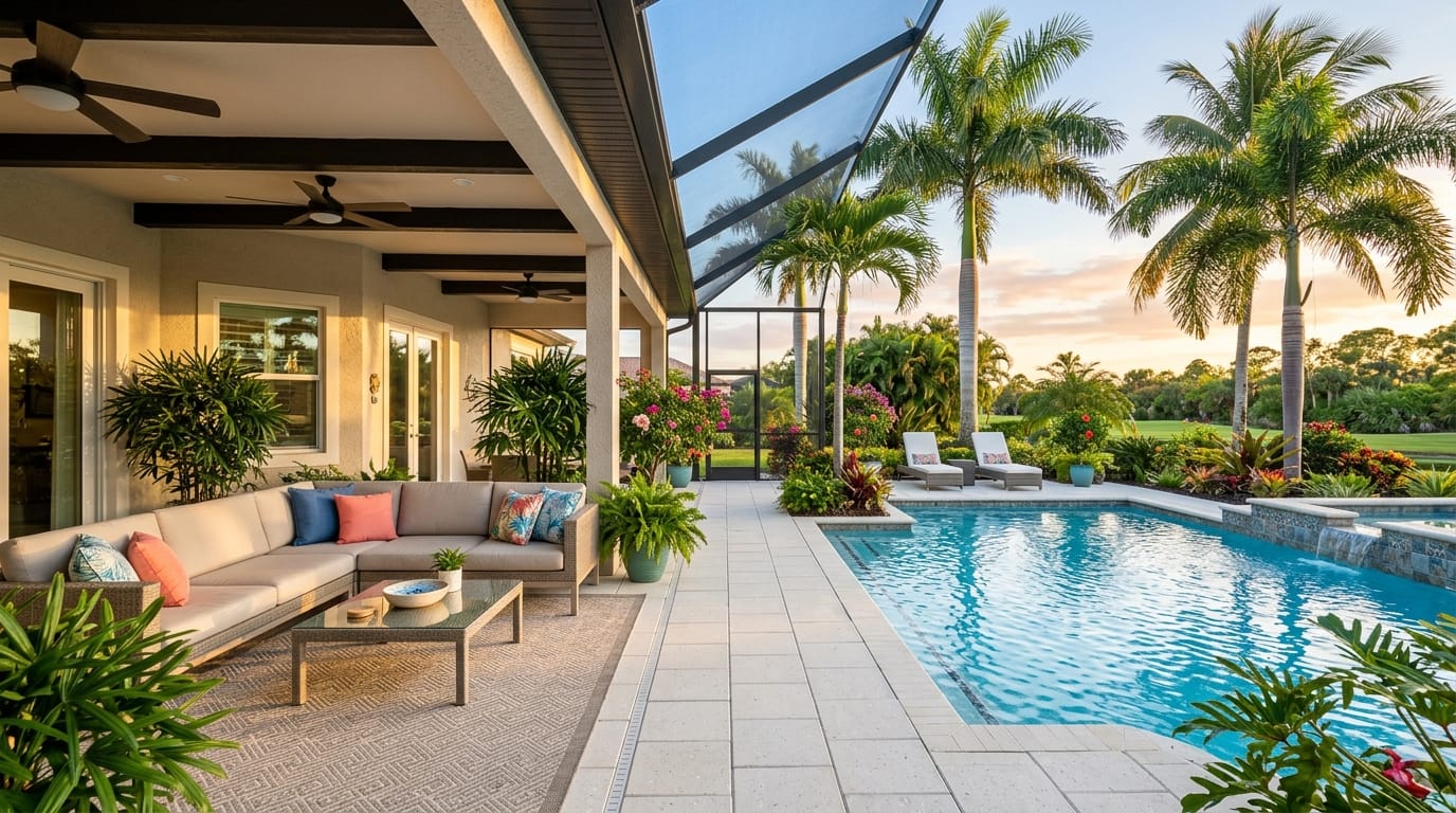 How to Stage Your Charlotte County Home’s Lanai, Pool & Curb for Top Buyer Appeal